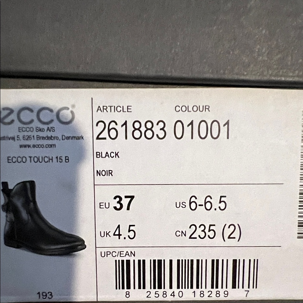 Ecco Black Leather Boots - Picture 4 of 4